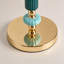 Colourful Ceramic Table Lamp with White Fabric Shade