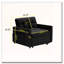 Fauteuil club en velours d'appoint convertible-1824355631