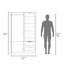 Armoire Thatcher - garde-robe, rangement pour chaussures et 2 tiroirs, blanc