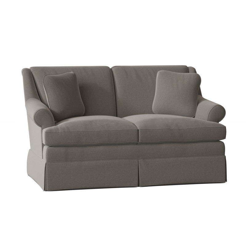 Connor Upholstered 59'' Loveseat, Peyton Gray Performance Twill, Yes