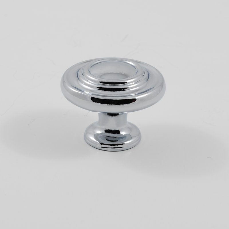 Poignée champignon 1 1/4 po de diamètre, Chrome poli