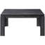 Table rectangulaire en stratifié noir de 60 po, style contemporain, pour la cuisine et la salle à manger, construction stable et moderne, en stratifié, structure robuste, sièges pour 6 personnes