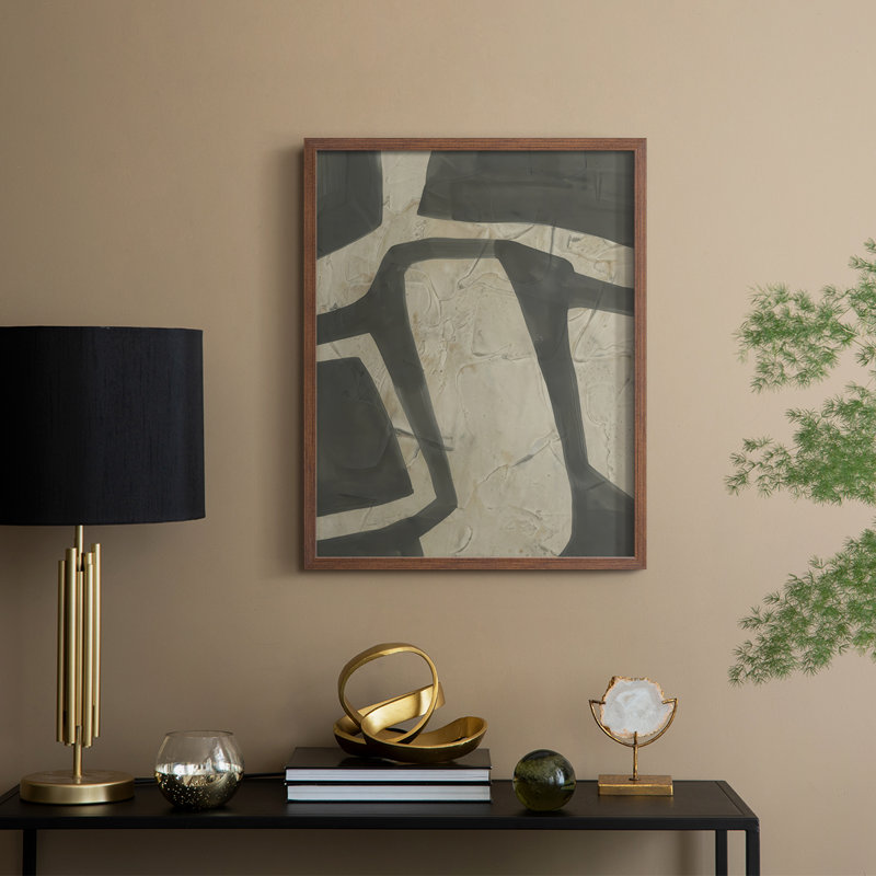 «Casse-tête III», reproduction encadrée - bois massif, Walnut Framed, 30" H x 24" W