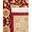 Tapis rouge / brun noué à la main de conception unique 8 pi 3 po x 10 pi 4 po Trudis Mogul