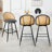 Augustinus Swivel Upholstered Counter & Bar Stool-864754197-864754195