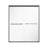 56-60"Wx 72" H Framed Sliding Shower Door with  1/4 inch(6mm) Clear Tempered Glass and Dual Handles,Matte Black-123686266