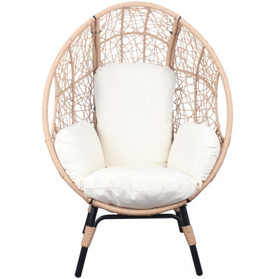 Exquisite Ergonomic Rattan Chair for Ultimate Relaxation