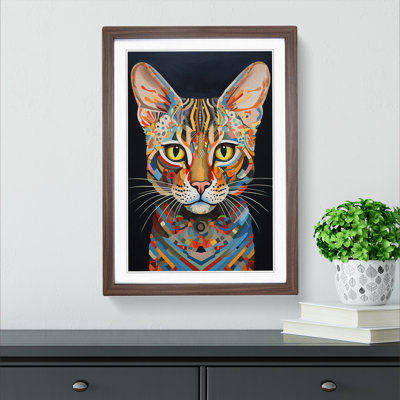 Bengal Cat Dadaism No.3 - Framed Print