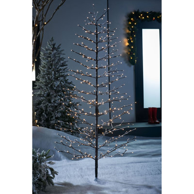 Solar Twinkle Globe Lighted Trees & Branches Lamp Lighted Christmas Tree
