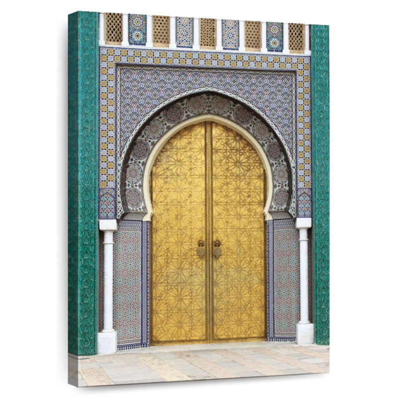 Lilie Royal Palace Doors In Fes, H 48 po x l 32 po