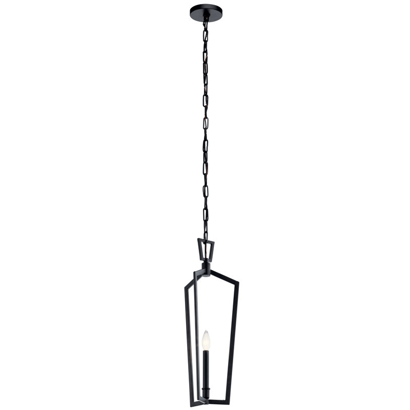 Luminaire suspendu géométrique 1 lumière Ratcliff, Noir