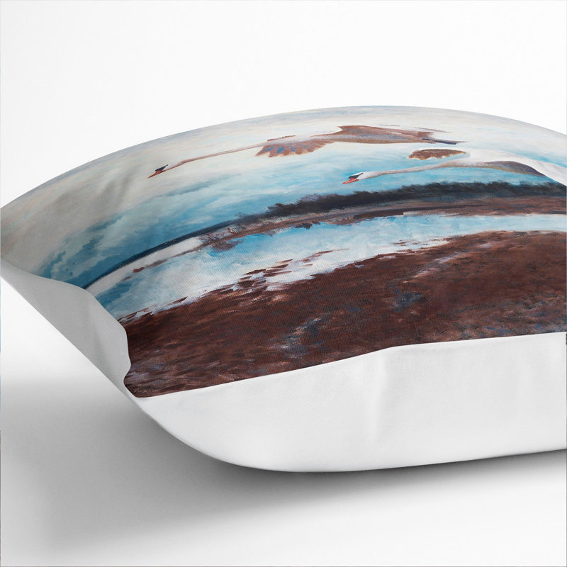 Square Cushion, 40cm H x 40cm W x 15cm D, White
