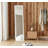 Full Length Glass Mirror (White)