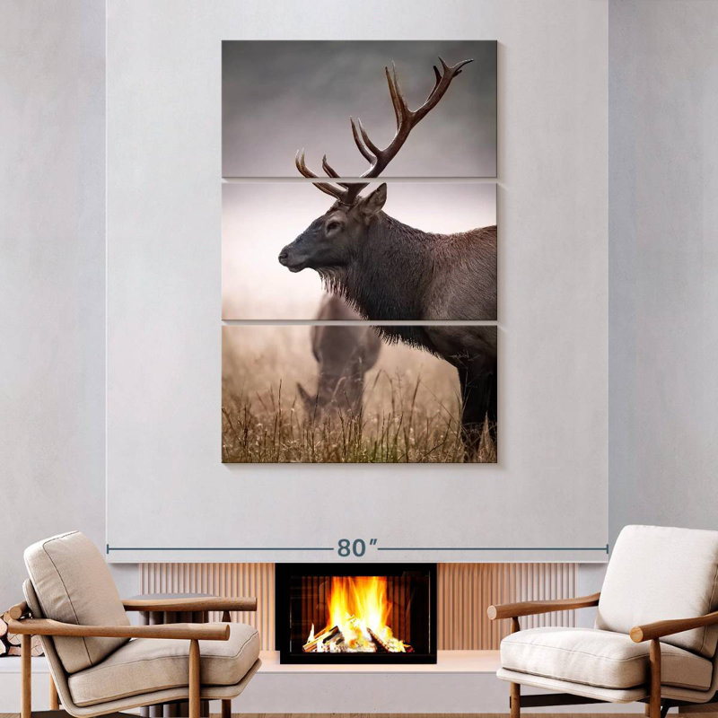 Wapiti Brampt Mighty Bull, H 74 po x l 48 po