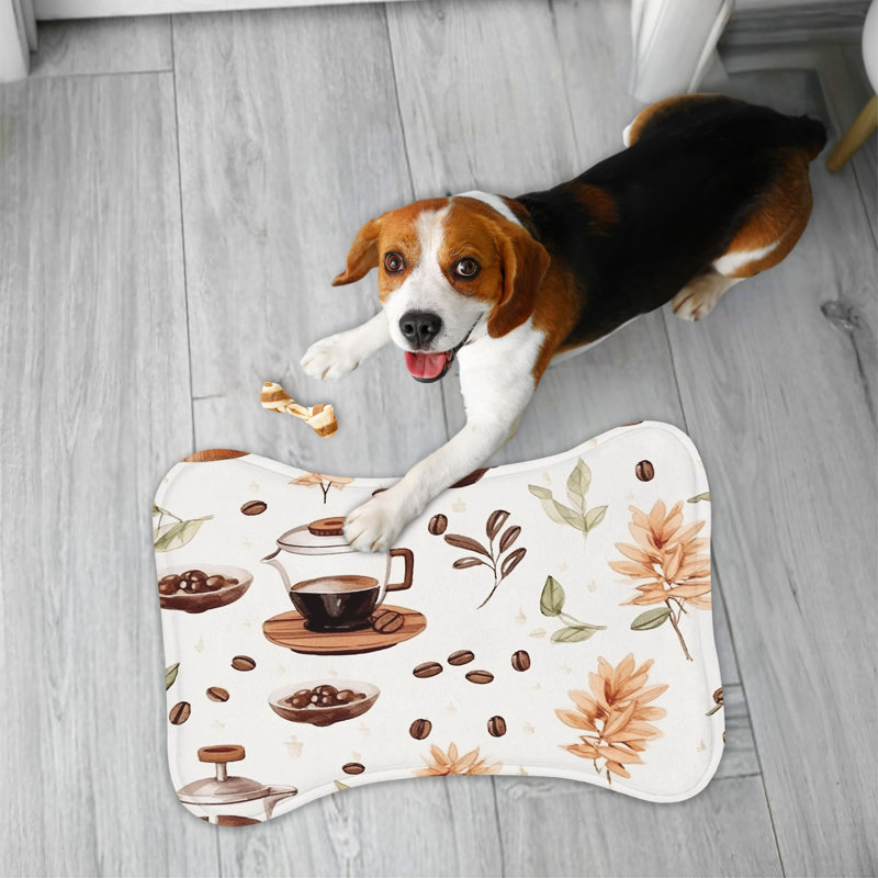 Coffee Hues - Tapis d'alimentation en os 1 pièce