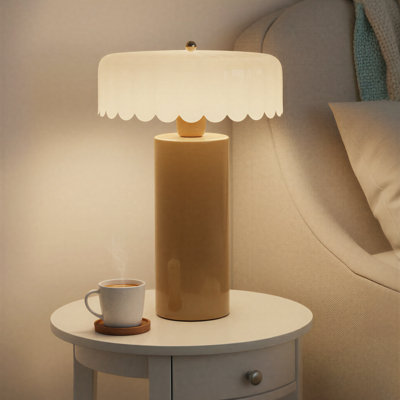 Metal and Reclaimed Wood Table Lamp and