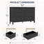 Commode 50 po à 8 tiroirs, commode avec coulisses lisses et ensemble anti-basculement pour chambre à coucher 50 po-1313332814