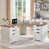 Blanc antique / chêne naturel rustique