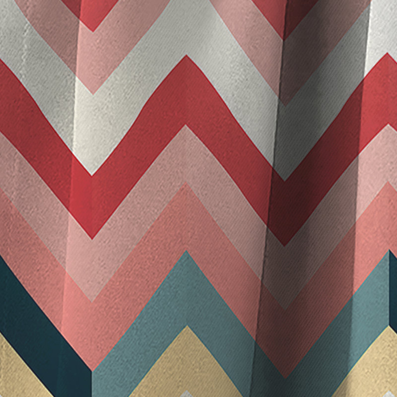 Motif à chevrons moderne et chic - Rideau à chevrons - Rideau occultant à chevrons - 1 panneau, L 52 po x L 108 po