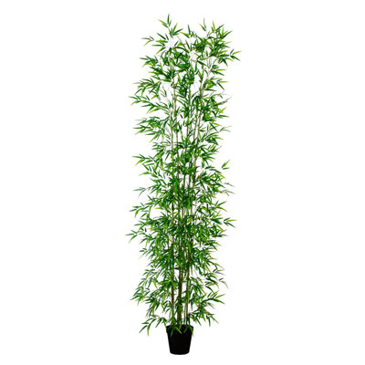 Arbre de bambou artificiel 132 po en doublure de pot