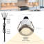 White Mini Indoor Outdoor Recessed LED Puck Light, 3000K