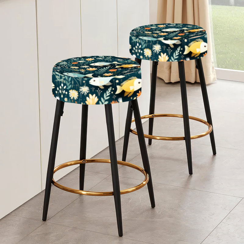 Ensemble de 2 tabourets de bar bleu et vert Under The Sea Exploration
