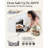 Gotham Steel Cream 14'' Ultra Nonstick Ceramic Family Pan with Helper Handle