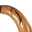 Sculpture brune en teck