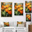 Feuillage tropical orange et vert II-1723699669-1723699668