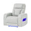Fauteuil inclinable électrique double avec appuie-tête électrique, accoudoirs de rangement et éclairage DEL-319701621-319701620