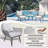Barrantes 2 - Person Rattan Seating Group with Cushions