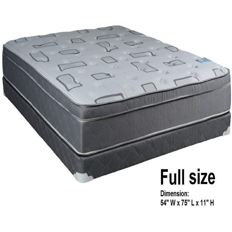 Alwyn Home Napoli Full / Double 10'' Medium Innerspring Mattress and Box Spring