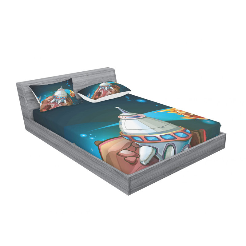 Microfiber Sheet Set, Queen Sheet Set with Fitted Sheet