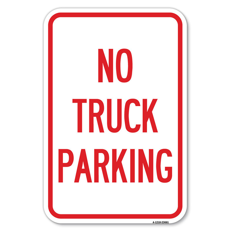 Panneau «No Parking No Park» / 23661, H 18 po x l 12 po x P 1 po