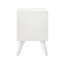 Table de chevet 2 tiroirs blanche Jizell