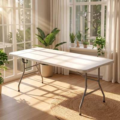 Table de pique-nique pliante en plastique VEVOR 70,87 po L x 27,56 po P x 28,74 po H