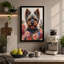 Terrier in Bloom Botanical - Wrapped Canvas-88267456-88267464