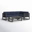 Avion 5 Piece Sectional Set - Black-1426329046-1414264034