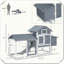 Petit poulailler en bois 2 portes