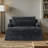 Modern Sofa Bed With Two Cushions And Solid Frame-123109920
