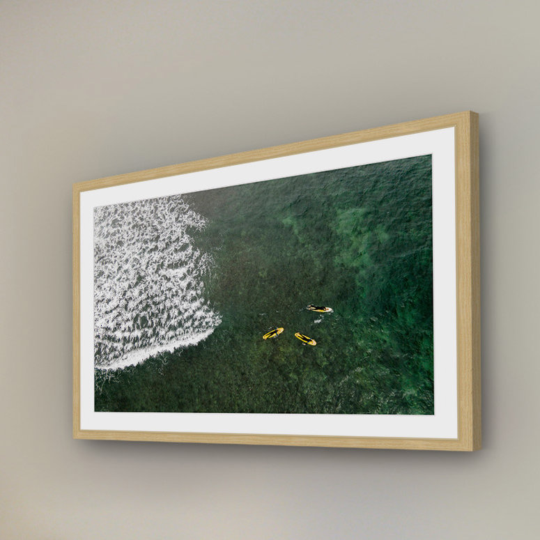 « yellows » par karolis janulis, reproduction d’art encadrée, H 12 po x l 18 po