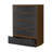 Kayner 5-Drawer Chest - Charcoal