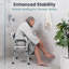 Siège de chaise de douche en U (450Lb) robuste - Accoudoirs rembourrés ...