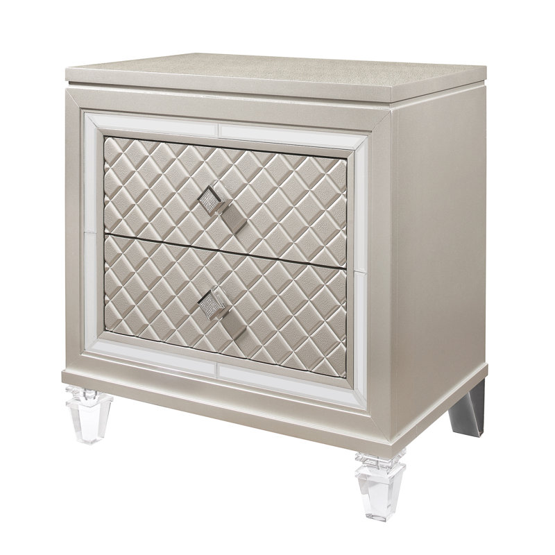 Table de chevet Cross Champagne