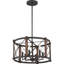 Lustre cylindrique unique à 6 lumières Kafader