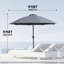 Parasol de marché 9 pi Ozetta-1927981624