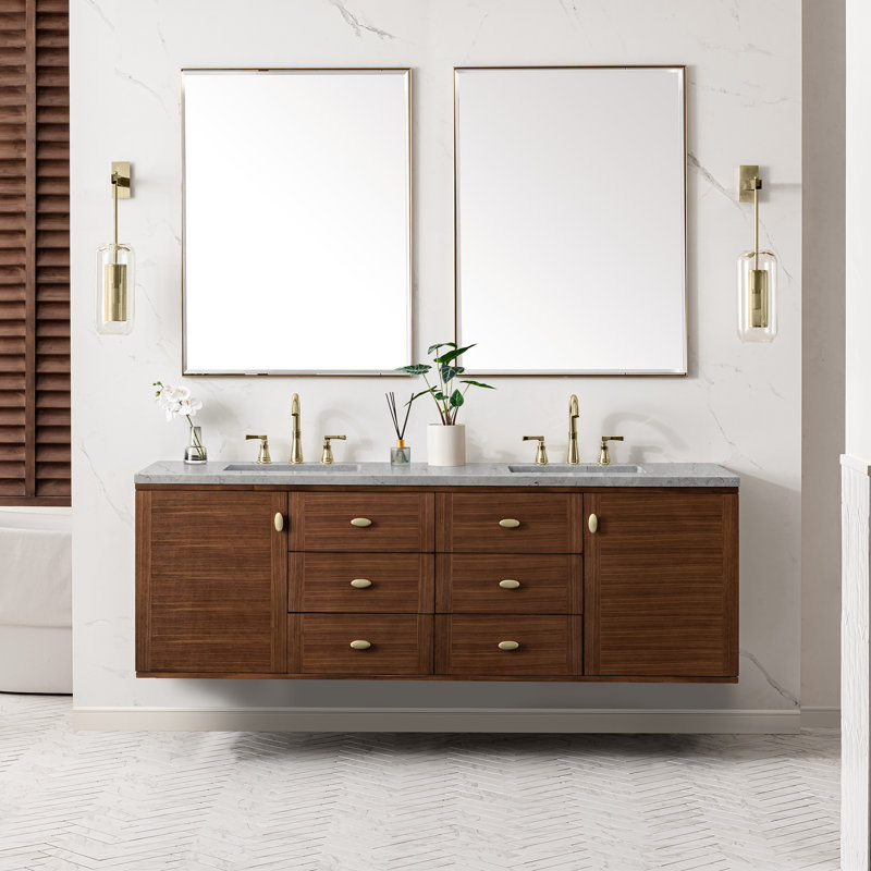 Amberly 72'' W Vanity, Eternal Jasmine Pearl, 72"