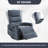 Heat Massage Manual Recliner Chair With Rocker And Swivel In Fabric For Living Room-951928853