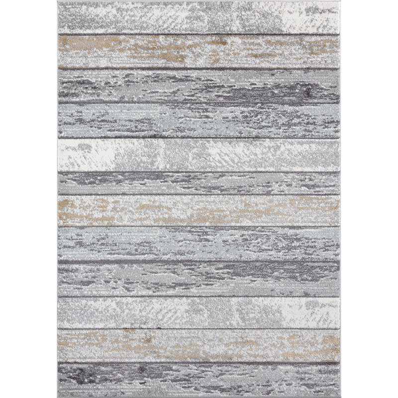 Tapis gris Jeremiah, Rectangle 8 pi x 10 pi