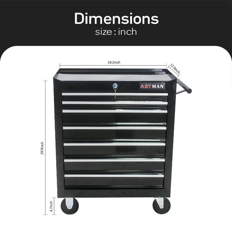 24 tiroirs 24,2 W, Noir